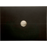 St. James&reg; Elite Medallion Fold Certificate Holder Black with Silver Medallion 5/pkg