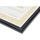 St. James&reg; Certificate Frame 11" x 8-1/2" Milano Glossy Black