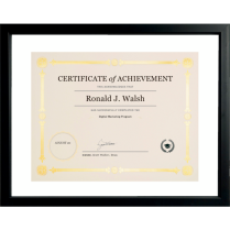 St. James&reg; Awards and Recognition Floating Frame 15" x 12" Tuscan Black