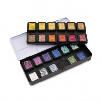 Finetec Watercolour Mica Pan Pearlescence Metallics 24/Set