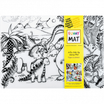 Funny&reg; Mat Table Top Colouring Mat Jurassic Period