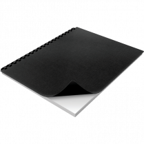 GBC&reg; Linen Weave&reg; Binding Covers Black 200/pkg