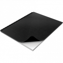 GBC&reg; Solids Poly Report Covers Black 25/pkg