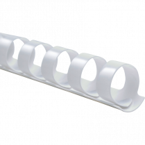 GBC&reg; CombBind&reg; 19-Ring Plastic Binding Spines 5/8" White 100/box