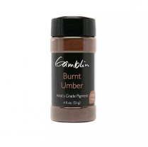 Gamblin Artist's Grade Pigment 4oz Burnt Umber