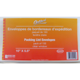 Geocan Packing List Envelopes 5-1/2" x 10" 100/pkg