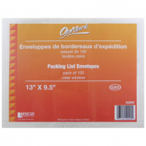 Geocan Packing List Envelopes 9-1/2x13" 100/pkg
