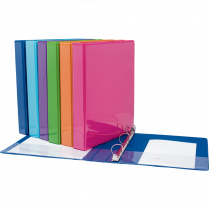 Geo D-Ring Presentation Binder 1" Assorted Colours