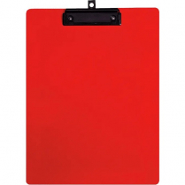 GEO Poly Clipboard Letter Size Red