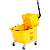 Globe&trade; Sidepress Bucket and Wringer 33.12 L Yellow