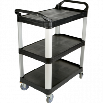 Globe&trade; Utility Cart 17"W x 33"D x 37"H Black