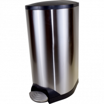 Globe&trade; Step-On Waste Container with Soft Close Lid 20 L