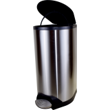 Globe&trade; Step-On Waste Container with Soft Close Lid 20 L