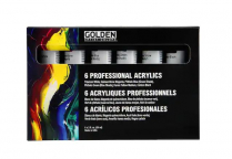 Golden Heavy Body Acrylic Intro Set 6x22ml