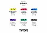 Golden Acrylic High Flow Airbrush Set 6x30ml
