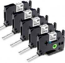 Fuzion Compatible Label Tape TZE-221 9mm Black on White