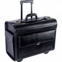 Nextech&trade; Rolling Catalogue Case 15.6" Leather Black