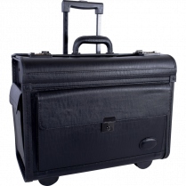 Nextech&trade; Rolling Catalogue Case 15.6" Vinyl Black