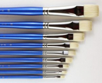 H.J. 10B Finest Hog Bristle Brush - Bright Size 10