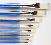 H.J. 10F Finest Hog Bristle Brush - Flat Size 12