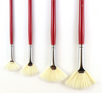 Acrilex 113 Hog Bristle Brush - Fan Size 8