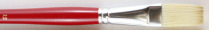 Acrilex White Bristle Brush 1450F Flat Size 12