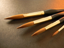 H.J. 172 Watercolour Brush Synthetic Kolinsky Round Size 8