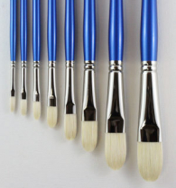 H.J. 11 Finest Hog Bristle Brush - Filbert Size 2