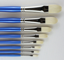 H.J. 11 Finest Hog Bristle Brush - Filbert Size 6