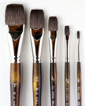 H.J. Kazan Gold Watercolour Brush - Bright - 1/4"