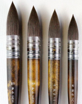 H.J. Kazan Gold Watercolour Brush - Quill - size 12