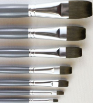 Mightlon 6400F Oil & Acrylic Brush - Flat - size 6