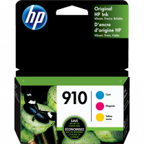 HP 910 Inkjet Cartridge Cyan, Yellow, Magenta 3/pkg