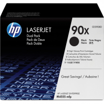 HP Toner Cartridge High Yield 90X Black 2/pkg