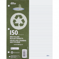 Hilroy Enviro-Plus&trade; Recycled Refill Paper Ruled Letter 150 shts/pkg