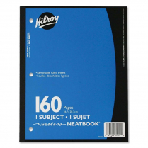 Hilroy Neatbook 3-Hole 1 Subject 8" x 10-1/2" Assorted Colours