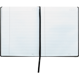 Mead&reg; Cambridge&reg; Tab Business Notebook 9-1/2" x 7-1/4"  160 pages Black with Blue tab