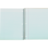 Hilroy 1 Subject Notebook Coil Bound Three-hole Punched 10-1/2x8" 80pgs