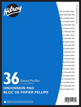 Hilroy Onion Skin Pad 8-1/2" x 11" 36Sheets