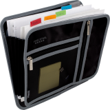 Five Star&reg; Binder-Ready Expanding File 1/2" 5 Tab 10-1/2" x 12" Assorted Colours