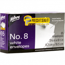 Hilroy Press-it Seal-it&reg; Envelopes #8 Plain 65/box