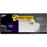 Hilroy Press-it Seal-it&reg; Envelopes #10 Plain 50/box