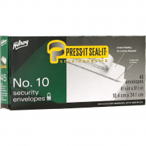 Hilroy Press-it Seal-it&reg; Envelopes #10 Security 45/box