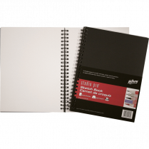 Hilroy Studio Pro&reg; Poly Cover Coil Sketch Book 9" x 12" 75 Sheets/pad
