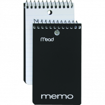 Mead&reg; Memo Book Open End Coil Bound 3" x 5" 60 pages