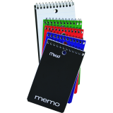 Mead&reg; Memo Book Open End Coil Bound 3" x 5" 60 pages
