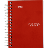 Mead&reg; Five Star&reg; Fat Lil' Notebook 5-1/2" x 4" 400 pages Assorted Colours