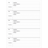 Hilroy Voice Mail Log Book 100 sheets