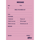Hilroy Telephone Message Pad 3-1/2" x 5" 50 sheets English 10/pkg