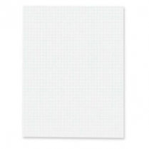 Hilroy Figuring Pad 1/4" Quad 8-1/2" x 11" White 5/pkg